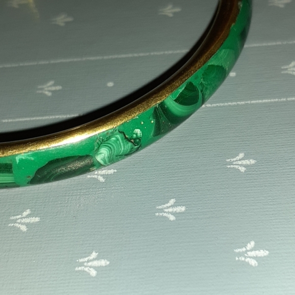 VTG 💖 SOLDREAL Brass Enamel Bangle Bracelet - Picture 3 of 6